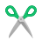 Icono de tijera